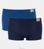 Underwear N024765 Blue - Dark Combination GO NATURAL hipster briefs Men sloggi