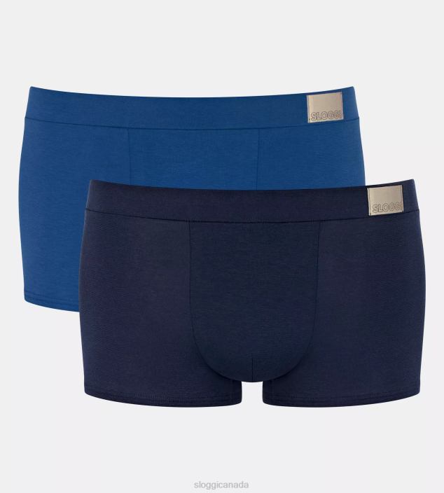 Underwear N024765 Blue - Dark Combination GO NATURAL hipster briefs Men sloggi - Image 1