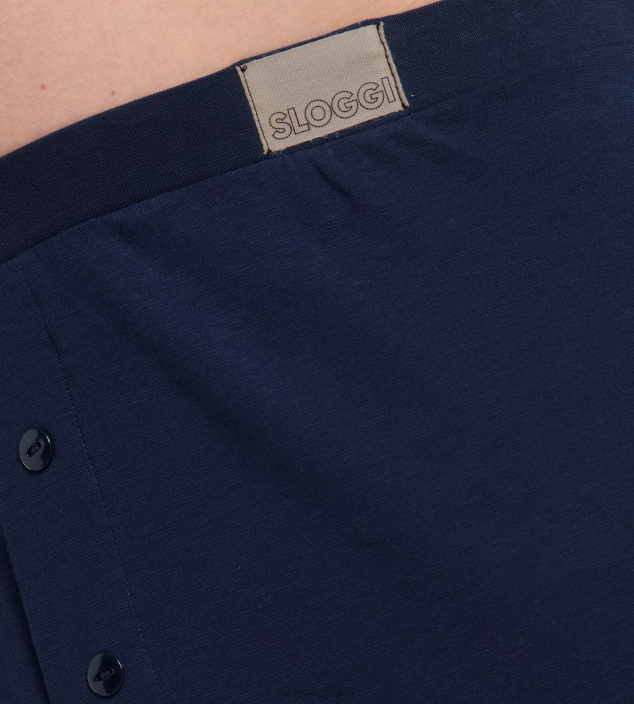 Underwear N024825 Orbit Blue GO NATURAL shorts Men sloggi - Image 4