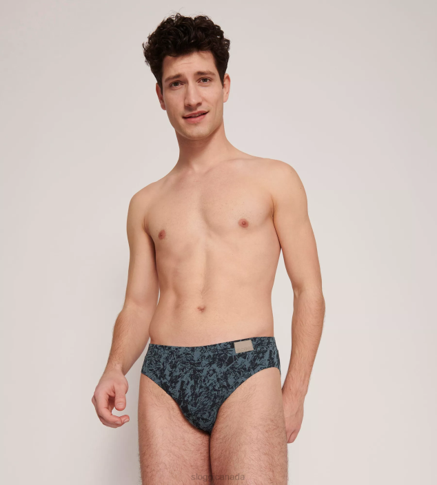 Underwear N024827 Violet - Dark Combination GO NATURAL midi briefs Men sloggi - Image 2