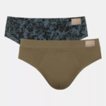 Underwear N024827 Violet - Dark Combination GO NATURAL midi briefs Men sloggi