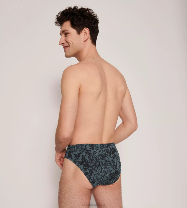 Underwear N024827 Violet - Dark Combination GO NATURAL midi briefs Men sloggi - Image 3