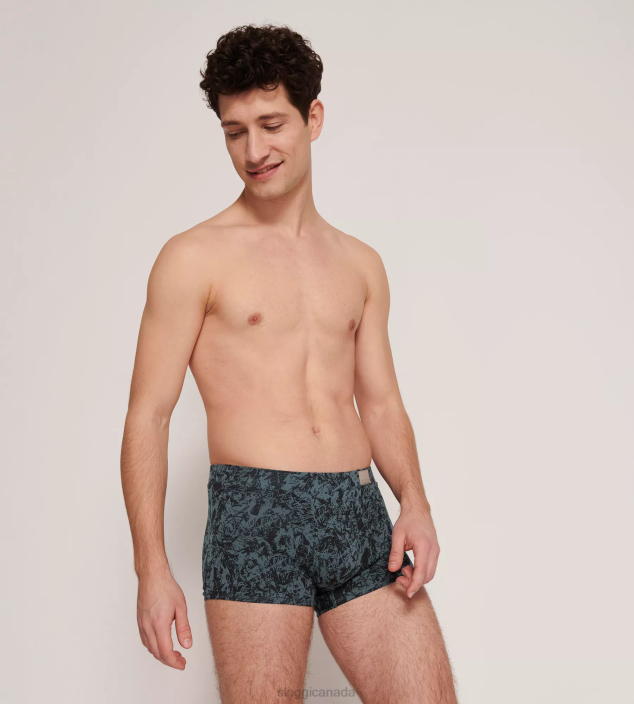 Underwear N024828 Violet - Dark Combination GO NATURAL hipster briefs Men sloggi - Image 2