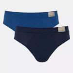 Underwear N024836 Blue - Dark Combination GO NATURAL midi briefs Men sloggi