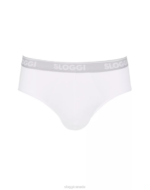 Underwear N024838 White GO ABC midi briefs Men sloggi - Image 2