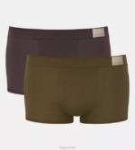 Underwear N024855 Brown - Dark Combination GO NATURAL hipster briefs Men sloggi