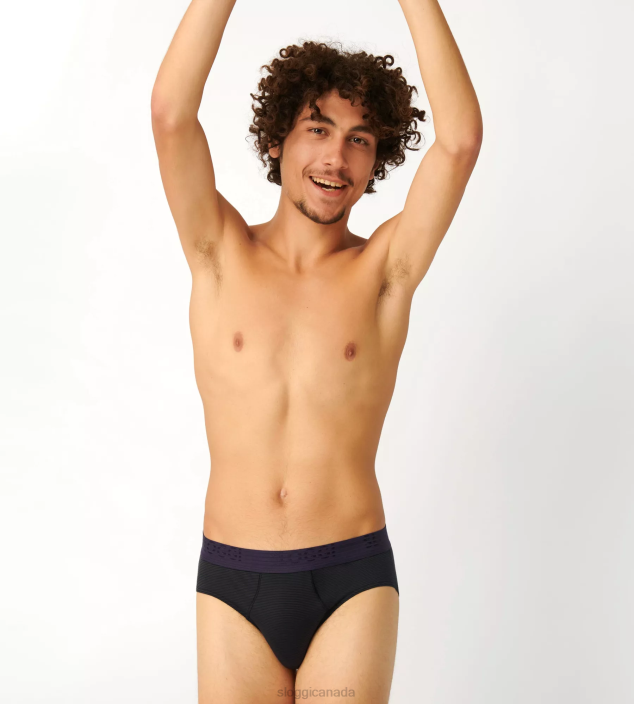 Underwear N024865 Blue - Dark Combination EVER COOL midi briefs Men sloggi - Image 4