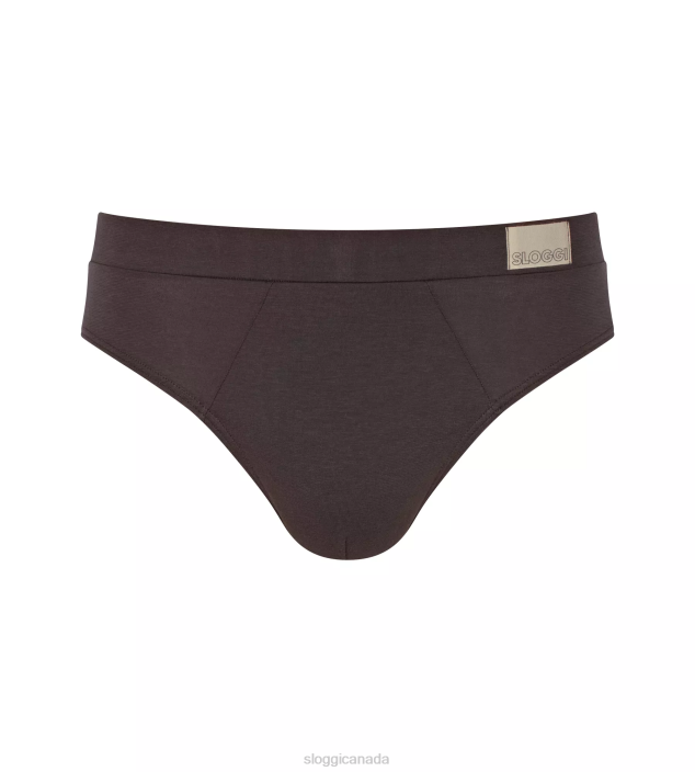 Underwear N024875 Brown - Dark Combination GO NATURAL midi briefs Men sloggi - Image 2