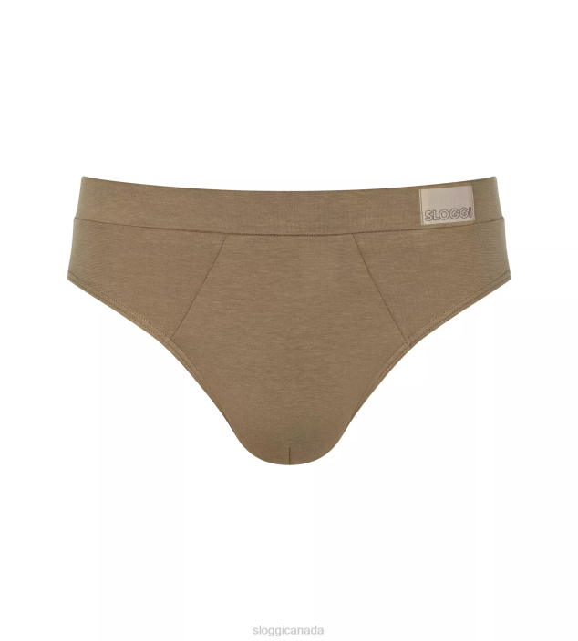Underwear N024875 Brown - Dark Combination GO NATURAL midi briefs Men sloggi - Image 4