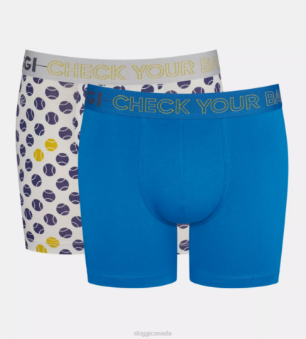 Underwear N024882 White - Dark Combination GO shorts Men sloggi