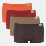 Underwear N024886 Brown - Dark Combination GO NATURAL hipster briefs Men sloggi