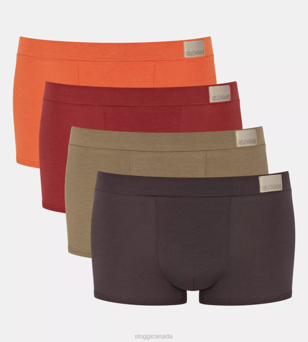 Underwear N024886 Brown - Dark Combination GO NATURAL hipster briefs Men sloggi - Image 1